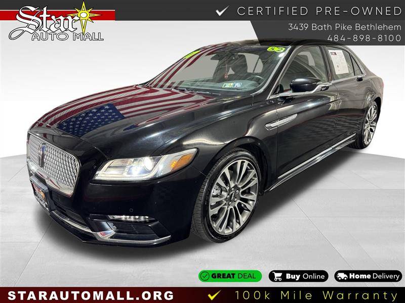 2017 Lincoln Continental Select — Sedan — 52,462 mi — Bethlehem, PA