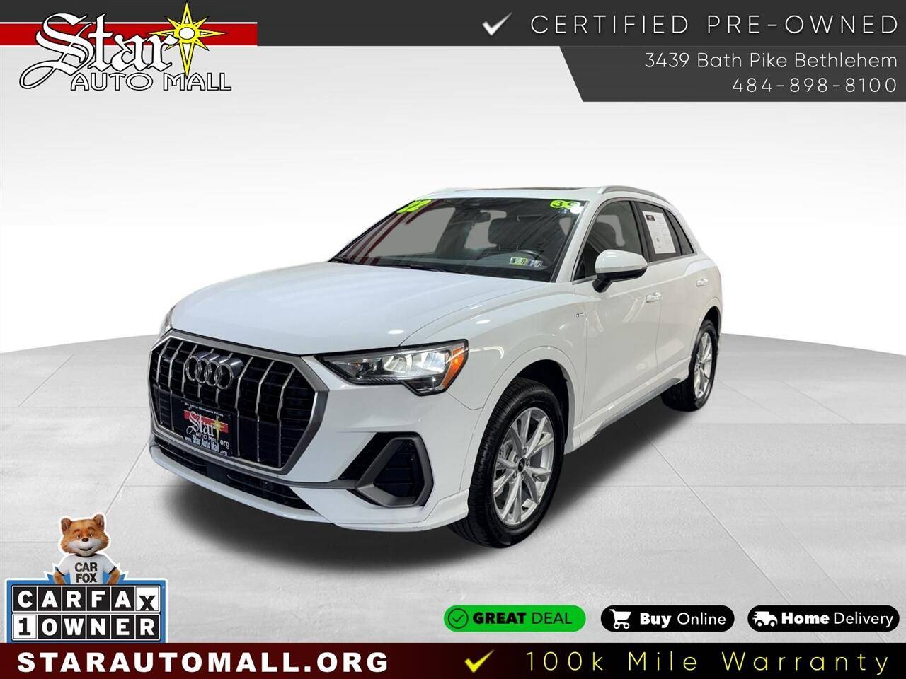 2022 Audi Q3 S line Premium — SUV — 39,296 mi — Bethlehem, PA