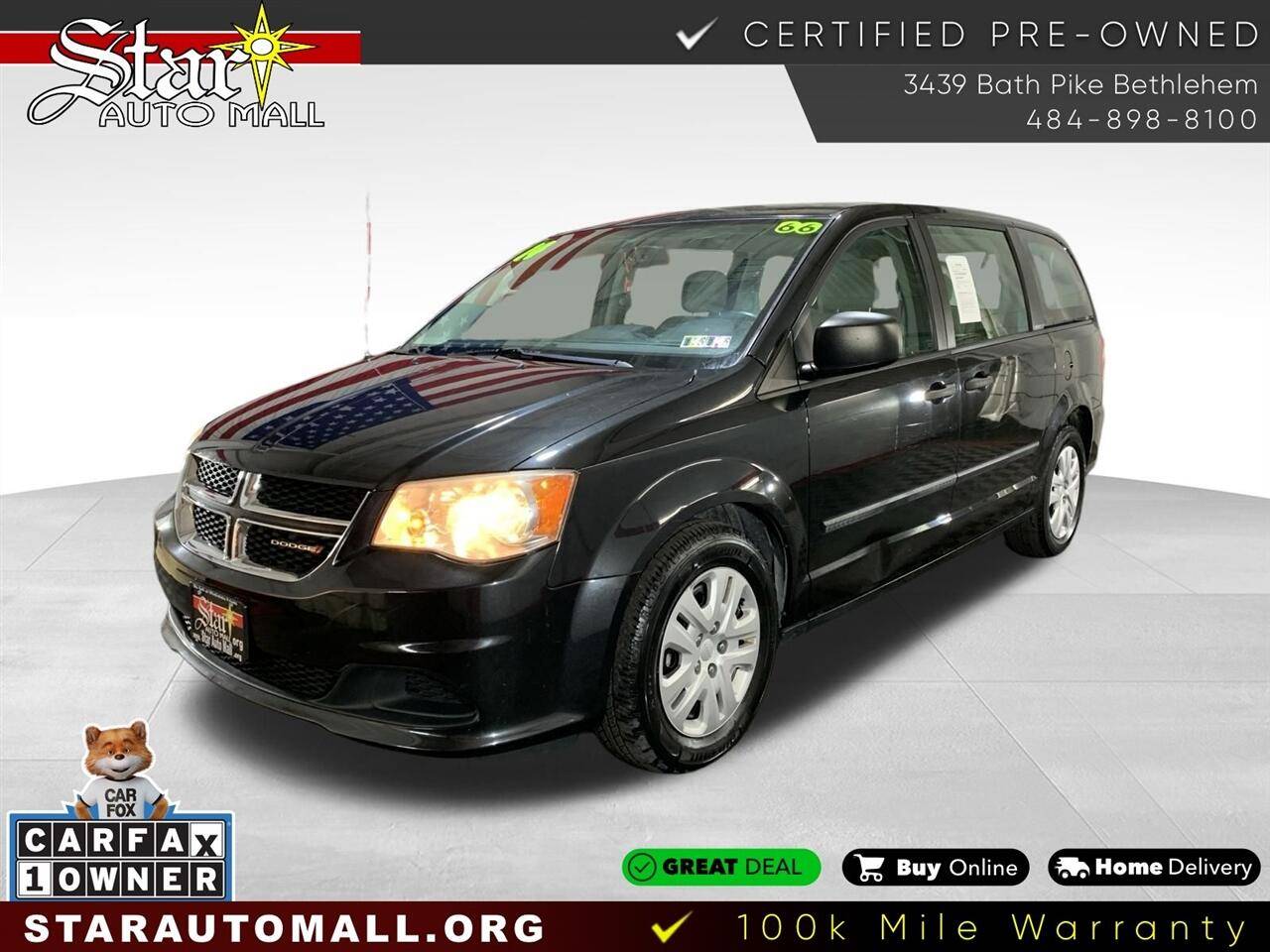 2014 Dodge Grand Caravan American Value Pack — Minivan — 65,529 mi — Bethlehem, PA