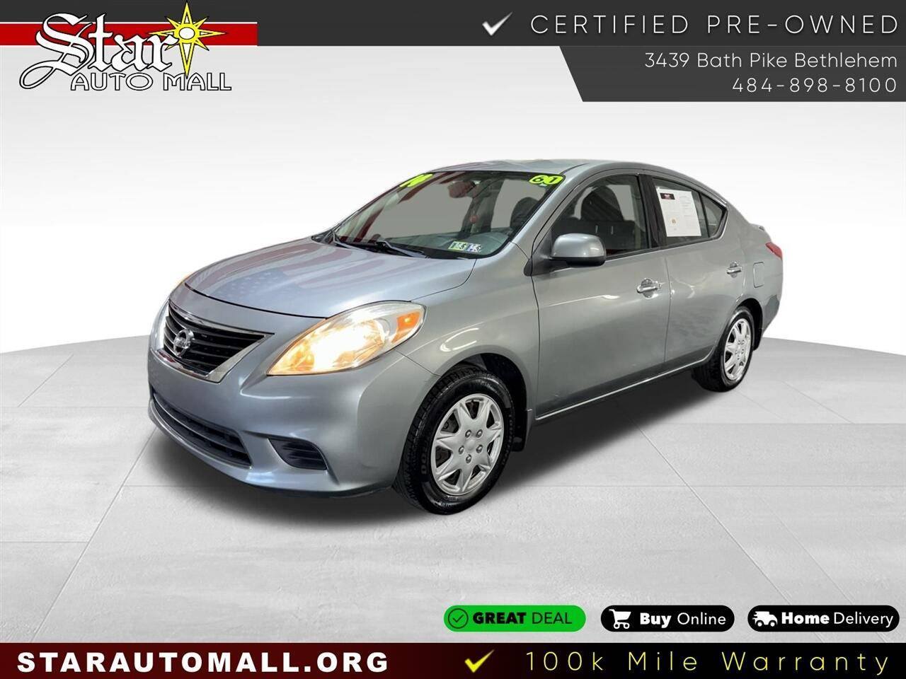 2014 Nissan Versa 1.6 SV — Sedan — 60,999 mi — Bethlehem, PA