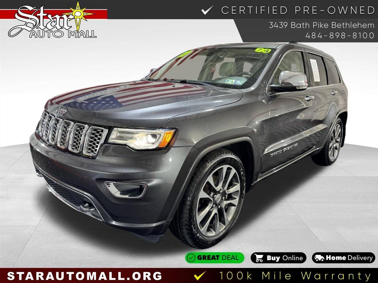 2017 Jeep Grand Cherokee Overland — SUV — 73,727 mi — Bethlehem, PA