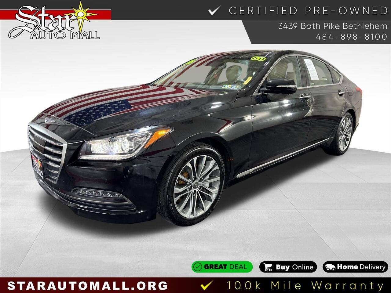 2016 Hyundai Genesis 3.8 — Sedan — 60,048 mi — Bethlehem, PA