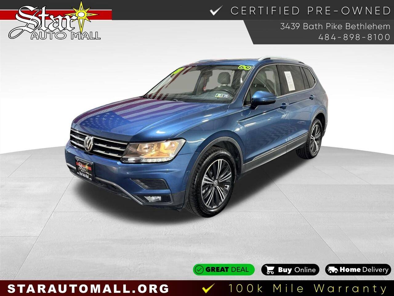 2018 Volkswagen Tiguan SEL — SUV — 69,317 mi — Bethlehem, PA