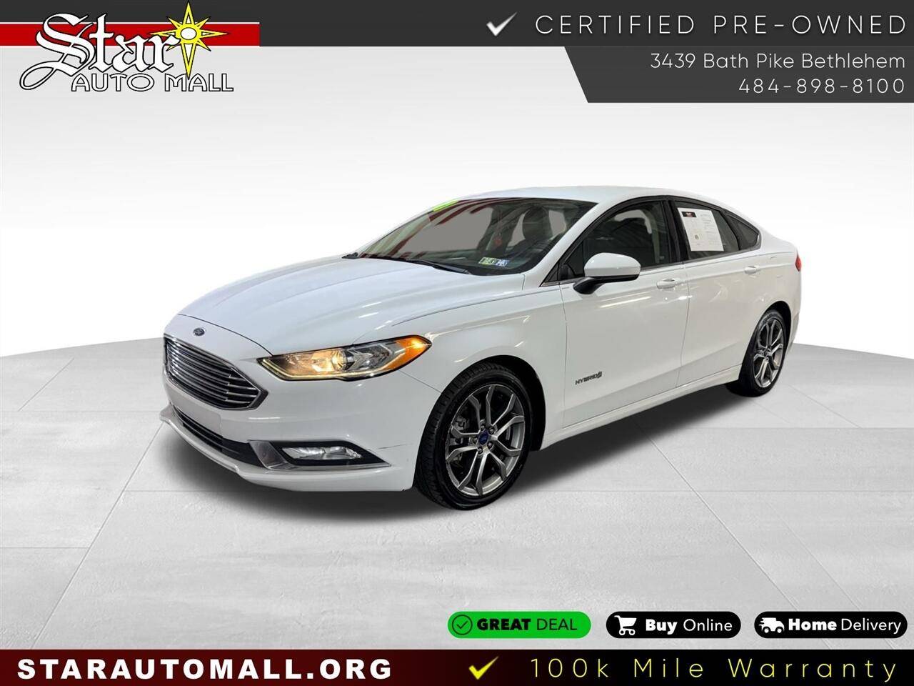 2017 Ford Fusion Hybrid SE — Sedan — 101,835 mi — Bethlehem, PA