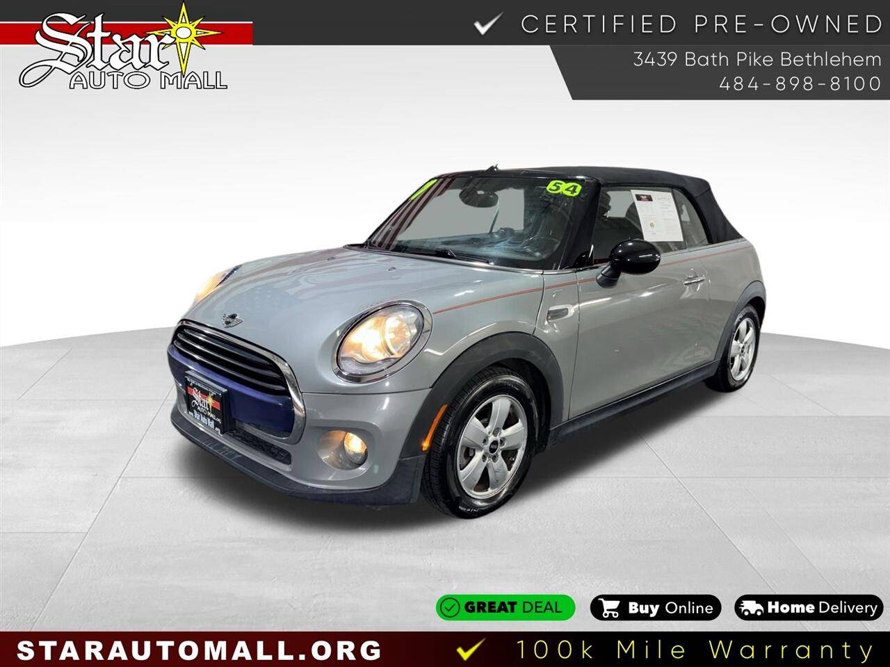 2017 MINI Convertible Cooper — Convertible — 53,681 mi — Bethlehem, PA