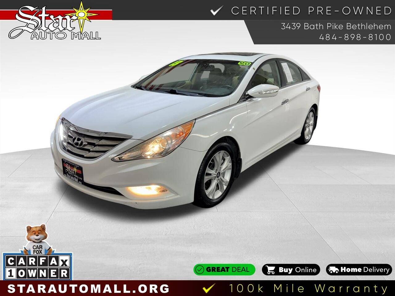 2013 Hyundai Sonata Limited — Sedan — 89,575 mi — Bethlehem, PA