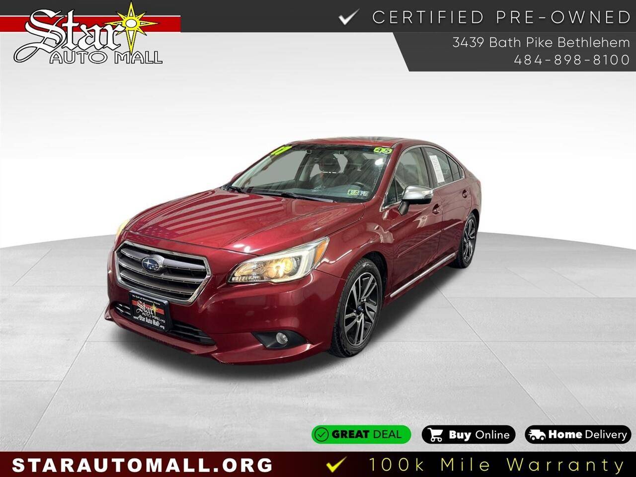 2017 Subaru Legacy 2.5i Sport — Sedan — 45,060 mi — Bethlehem, PA