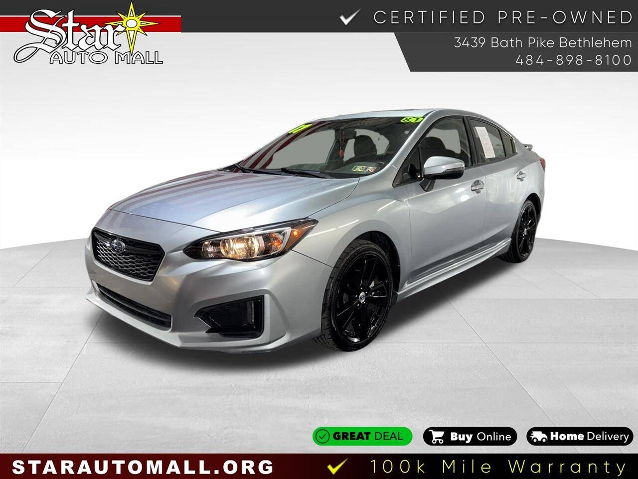 2017 Subaru Impreza 2.0i Sport — Sedan — 81,377 mi — Bethlehem, PA
