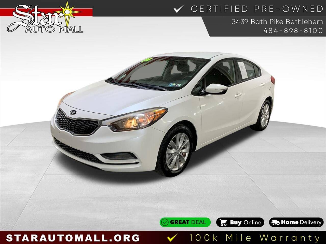2014 Kia Forte LX — Sedan — 129,670 mi — Bethlehem, PA