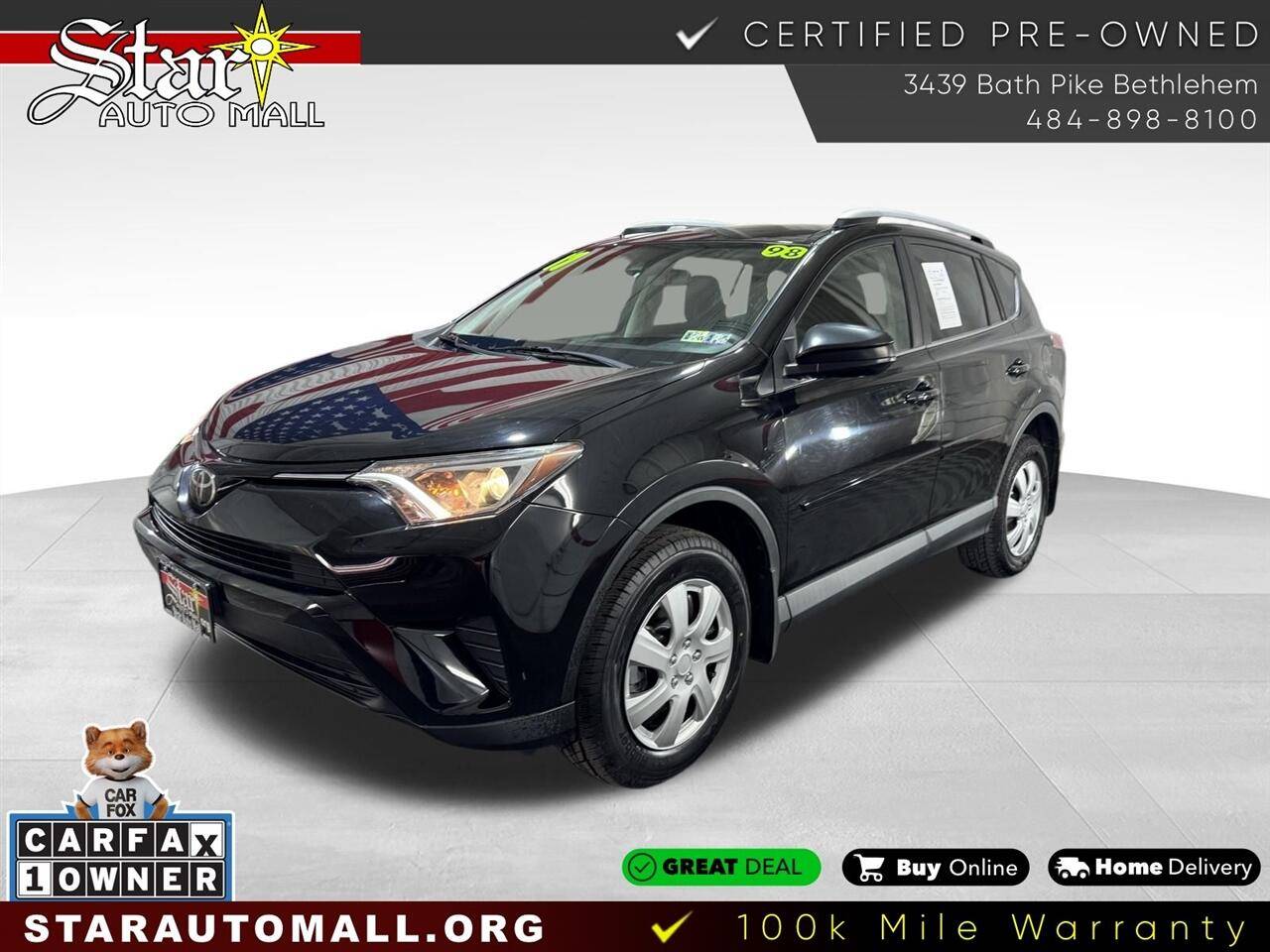 2017 Toyota RAV4 LE — SUV — 98,455 mi — Bethlehem, PA