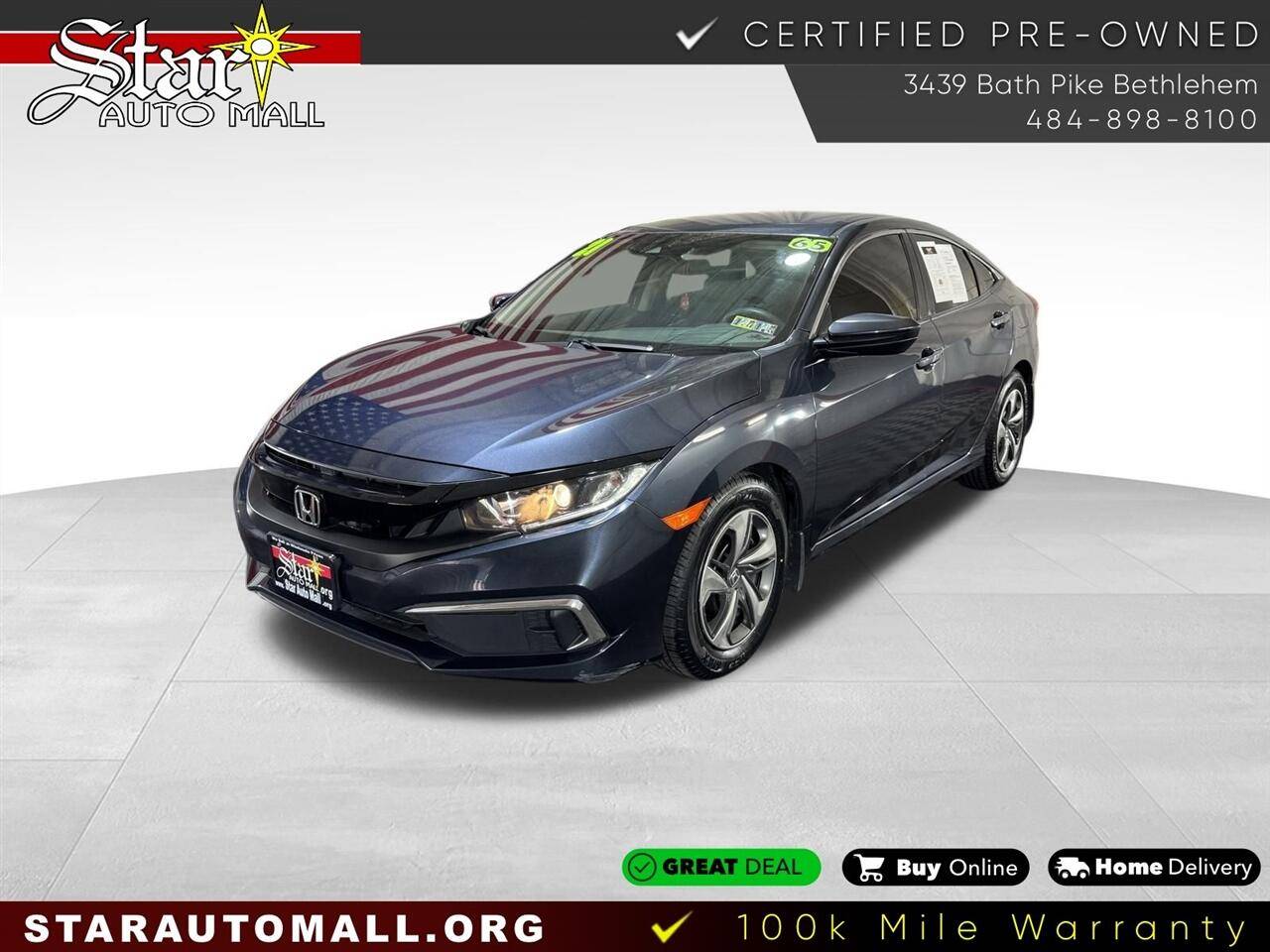 2021 Honda Civic LX — Sedan — 65,146 mi — Bethlehem, PA