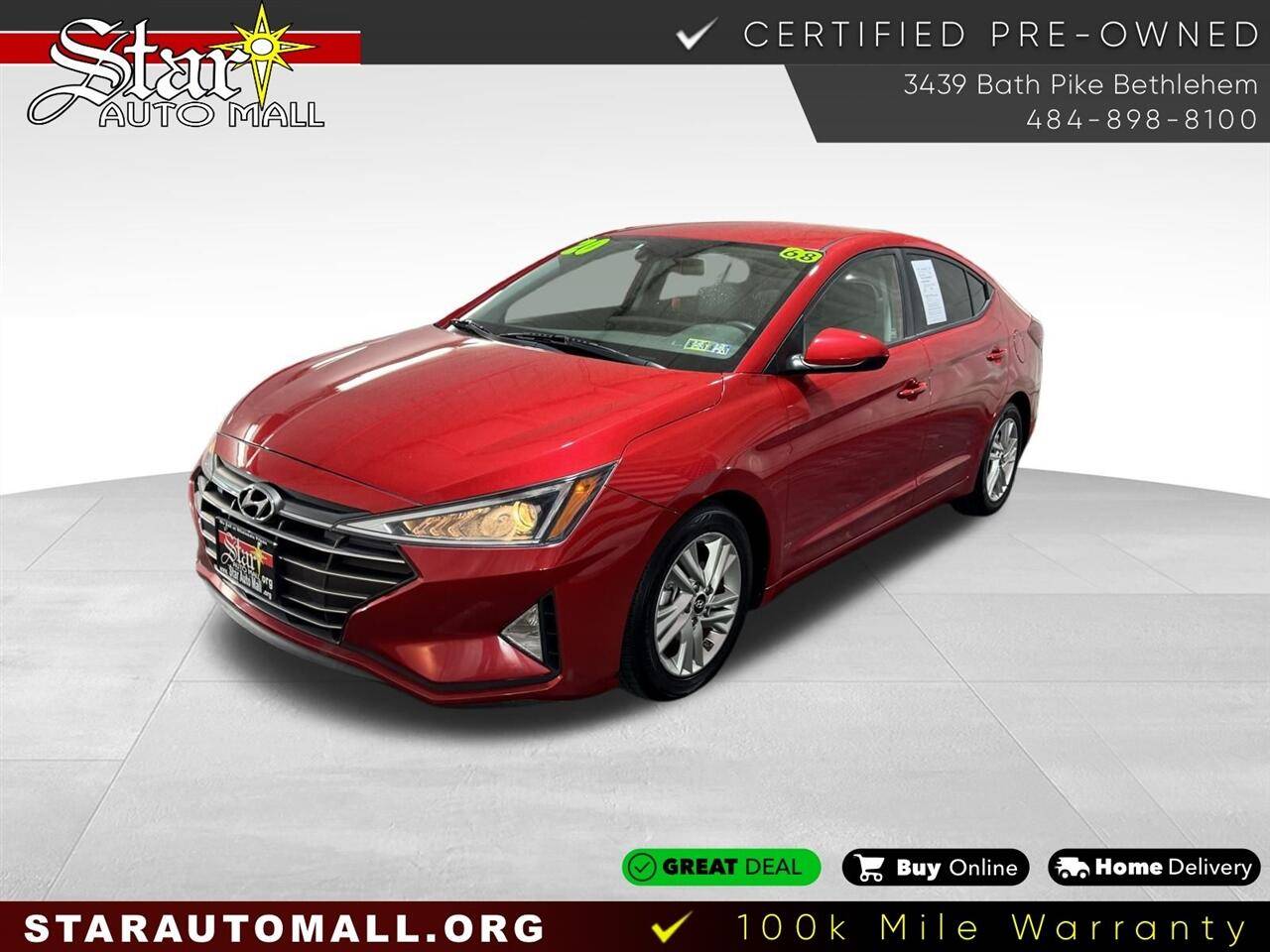 2020 Hyundai Elantra SEL — Sedan — 67,578 mi — Bethlehem, PA