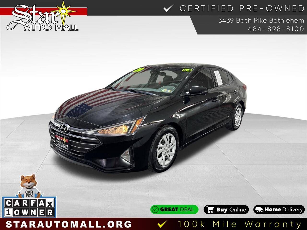 2020 Hyundai Elantra SE — Sedan — 63,731 mi — Bethlehem, PA
