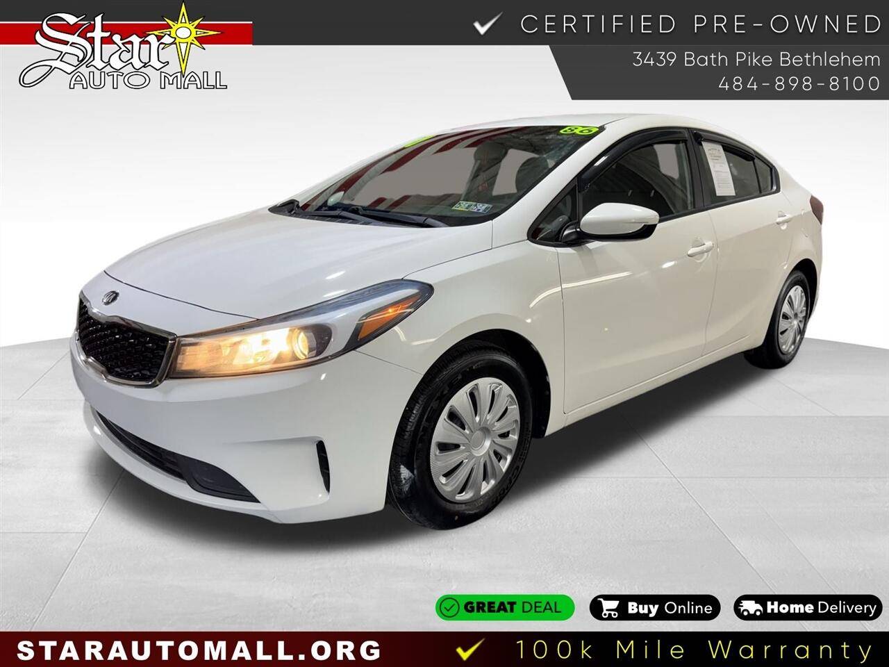 2017 Kia Forte LX — Sedan — 85,615 mi — Bethlehem, PA