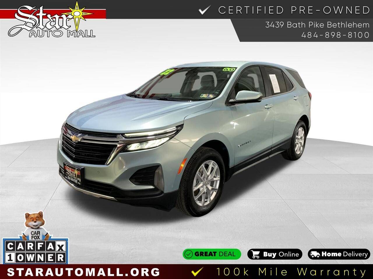 2022 Chevrolet Equinox LT — SUV — 60,124 mi — Bethlehem, PA