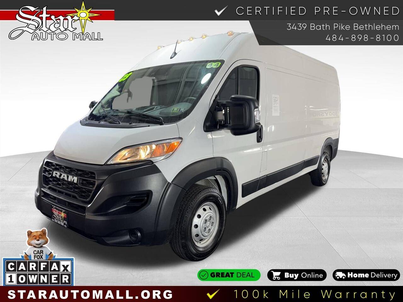 2023 Ram ProMaster Cargo Van 2500 — Cargo Van — 43,749 mi — Bethlehem, PA