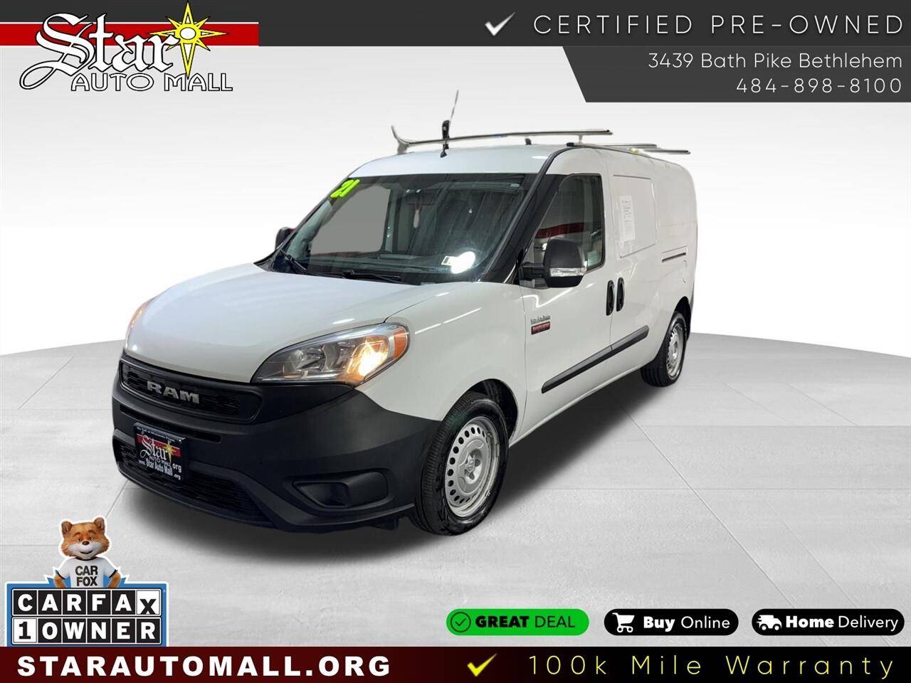 2021 Ram ProMaster City Cargo Van Tradesman — Cargo Van — 102,533 mi — Bethlehem, PA