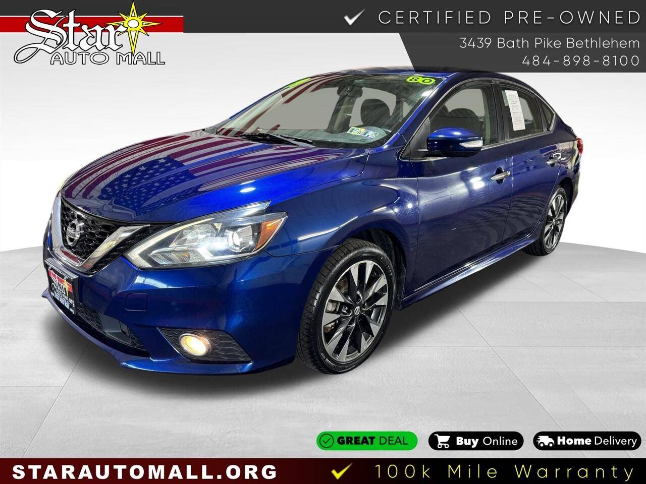 2019 Nissan Sentra SR — Sedan — 80,508 mi — Bethlehem, PA