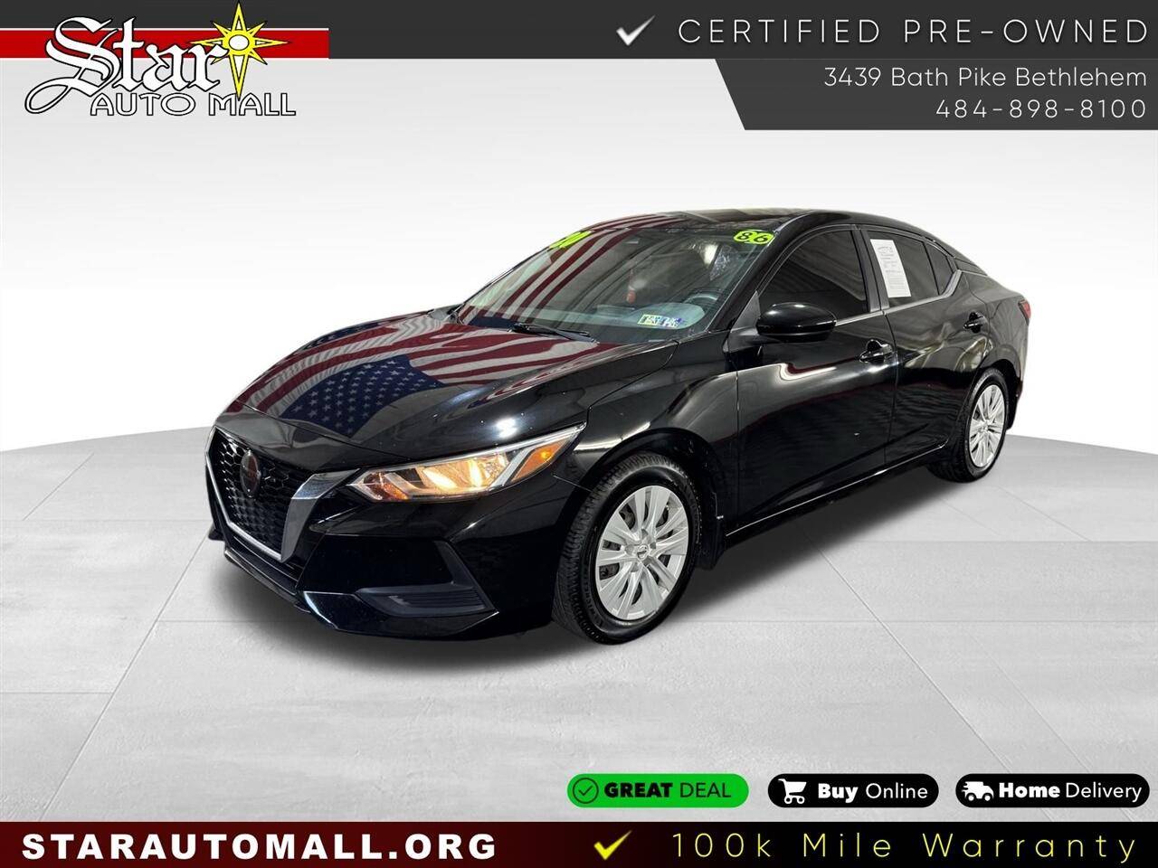 2020 Nissan Sentra S — Sedan — 85,964 mi — Bethlehem, PA