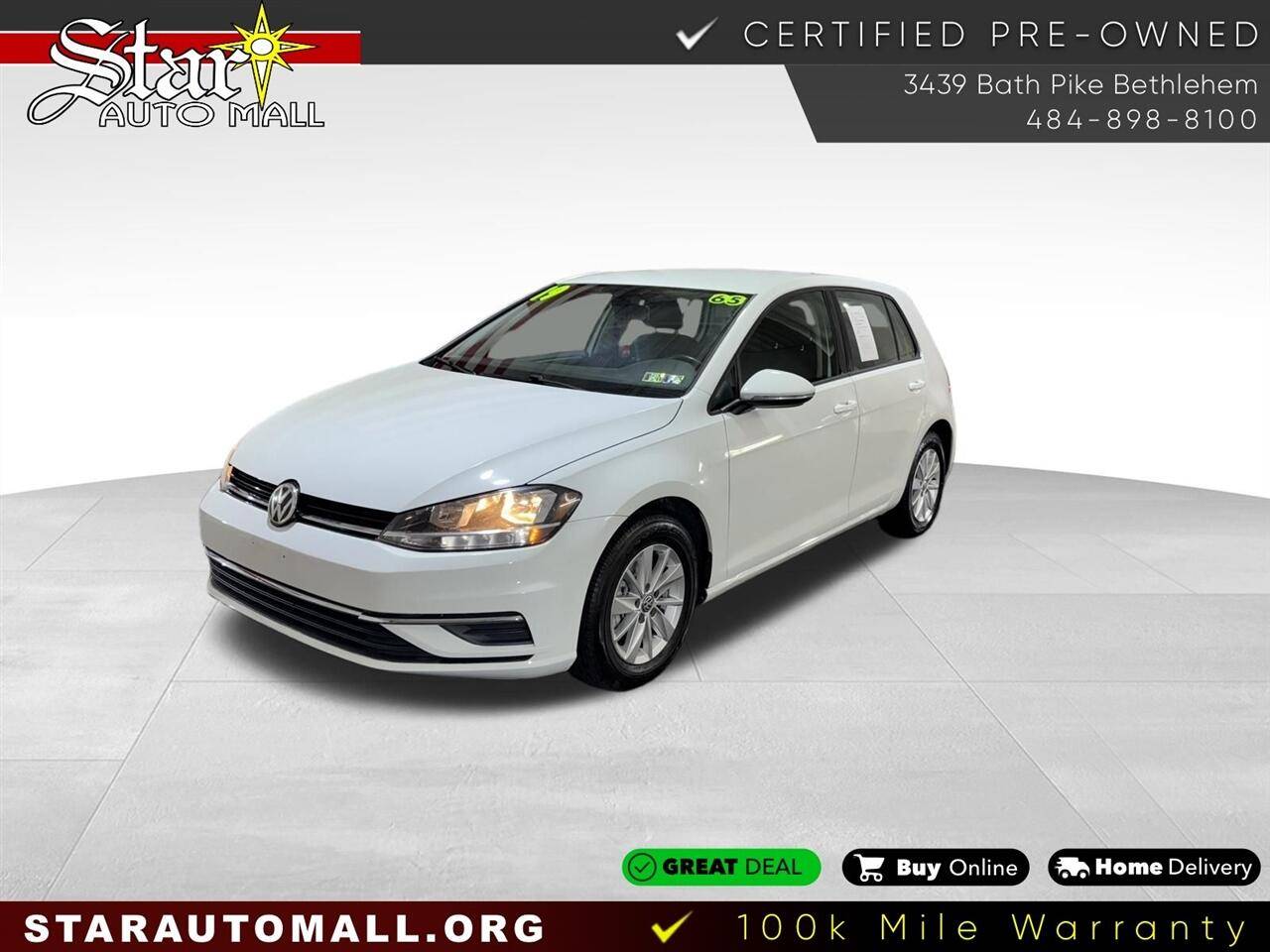 2019 Volkswagen Golf S — Hatchback — 64,638 mi — Bethlehem, PA