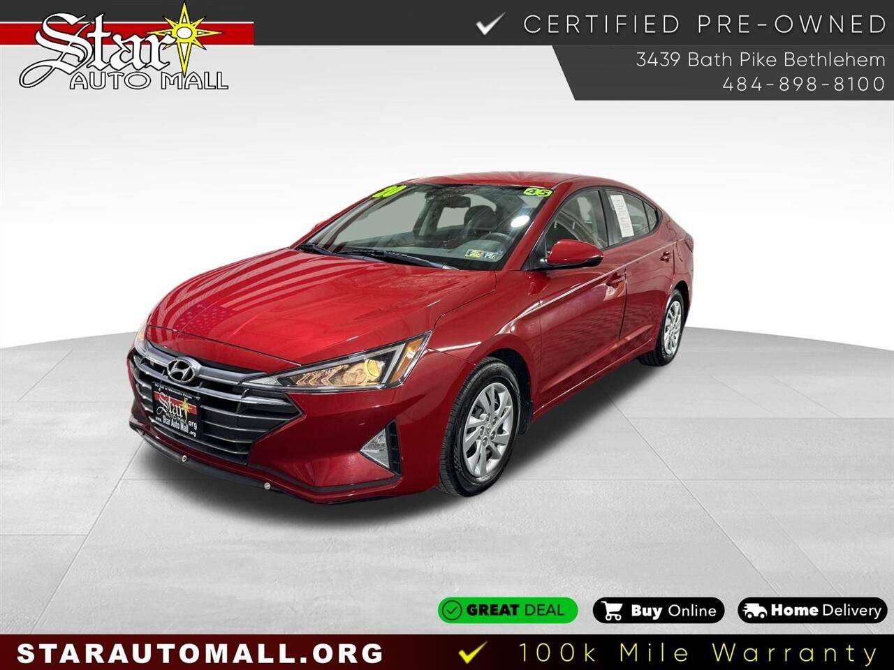 2020 Hyundai Elantra SE — Sedan — 45,093 mi — Bethlehem, PA