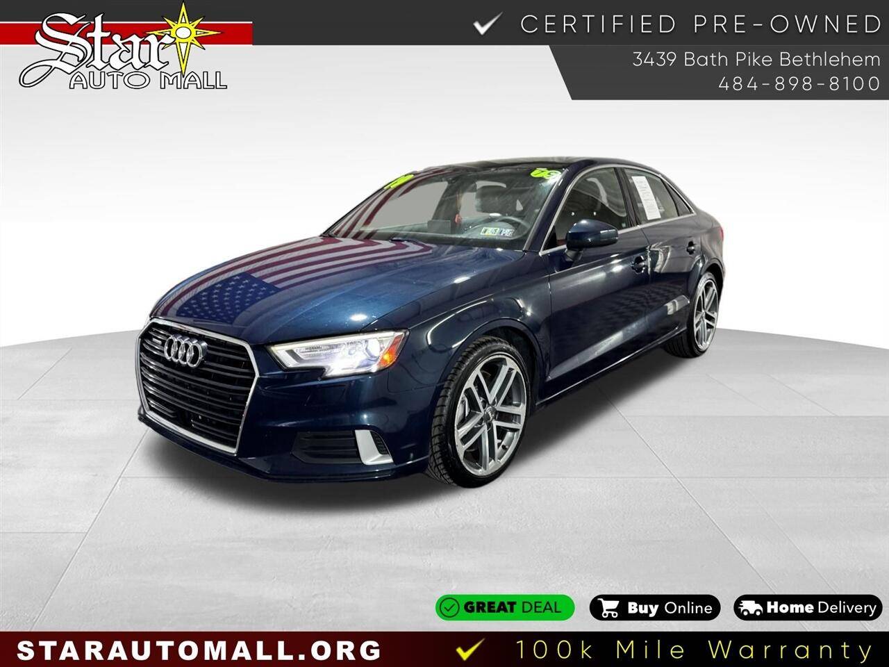 2019 Audi A3 Premium — Sedan — 78,798 mi — Bethlehem, PA