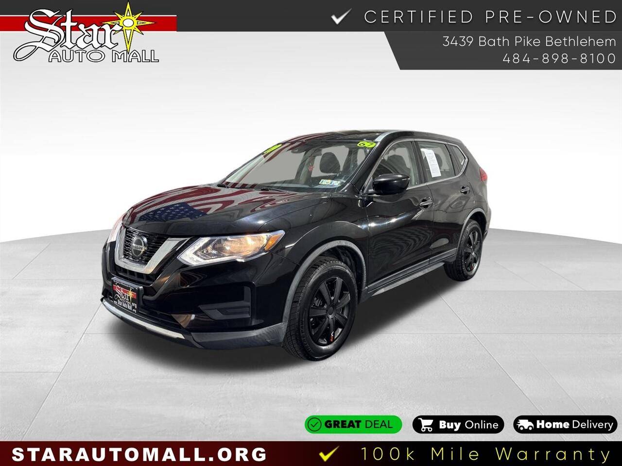 2019 Nissan Rogue S — SUV — 66,537 mi — Bethlehem, PA