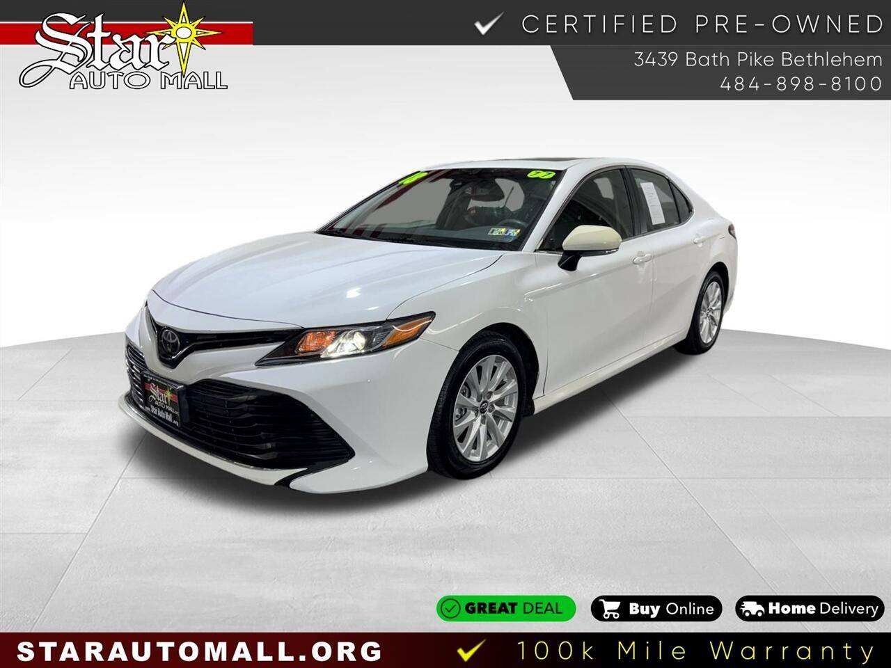 2018 Toyota Camry LE — Sedan — 77,003 mi — Bethlehem, PA