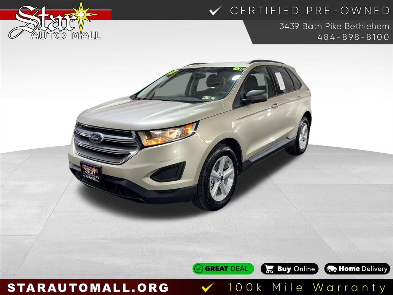 2017 Ford Edge SE — SUV — 78,980 mi — Bethlehem, PA