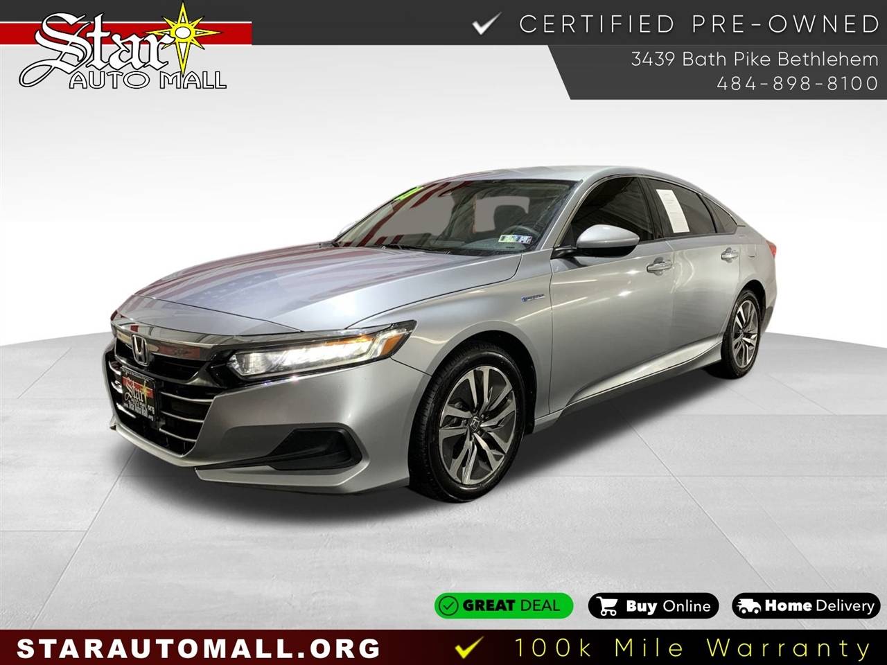 2021 Honda Accord Hybrid — Sedan — 105,109 mi — Bethlehem, PA