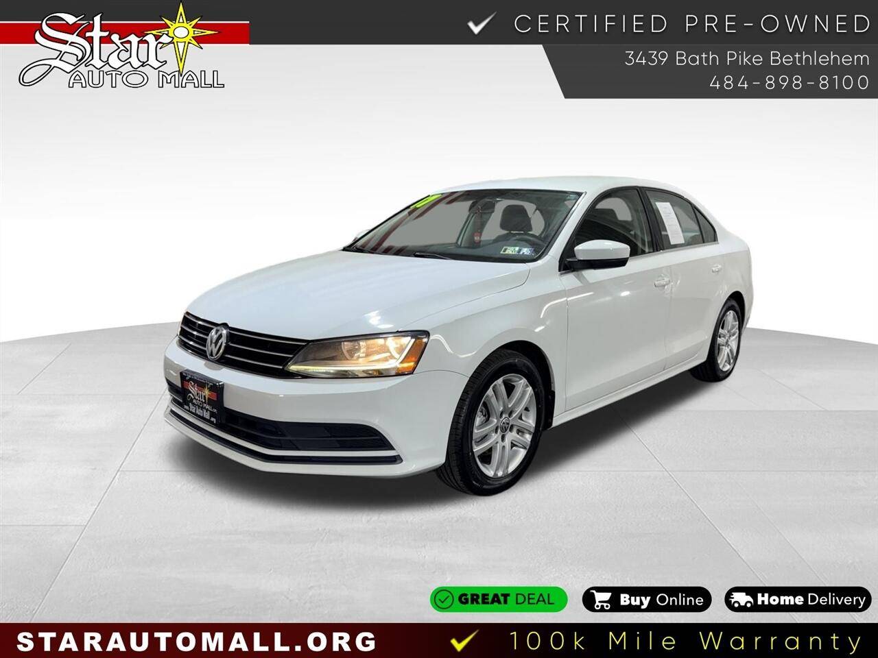 2017 Volkswagen Jetta 1.4T S — Sedan — 103,303 mi — Bethlehem, PA