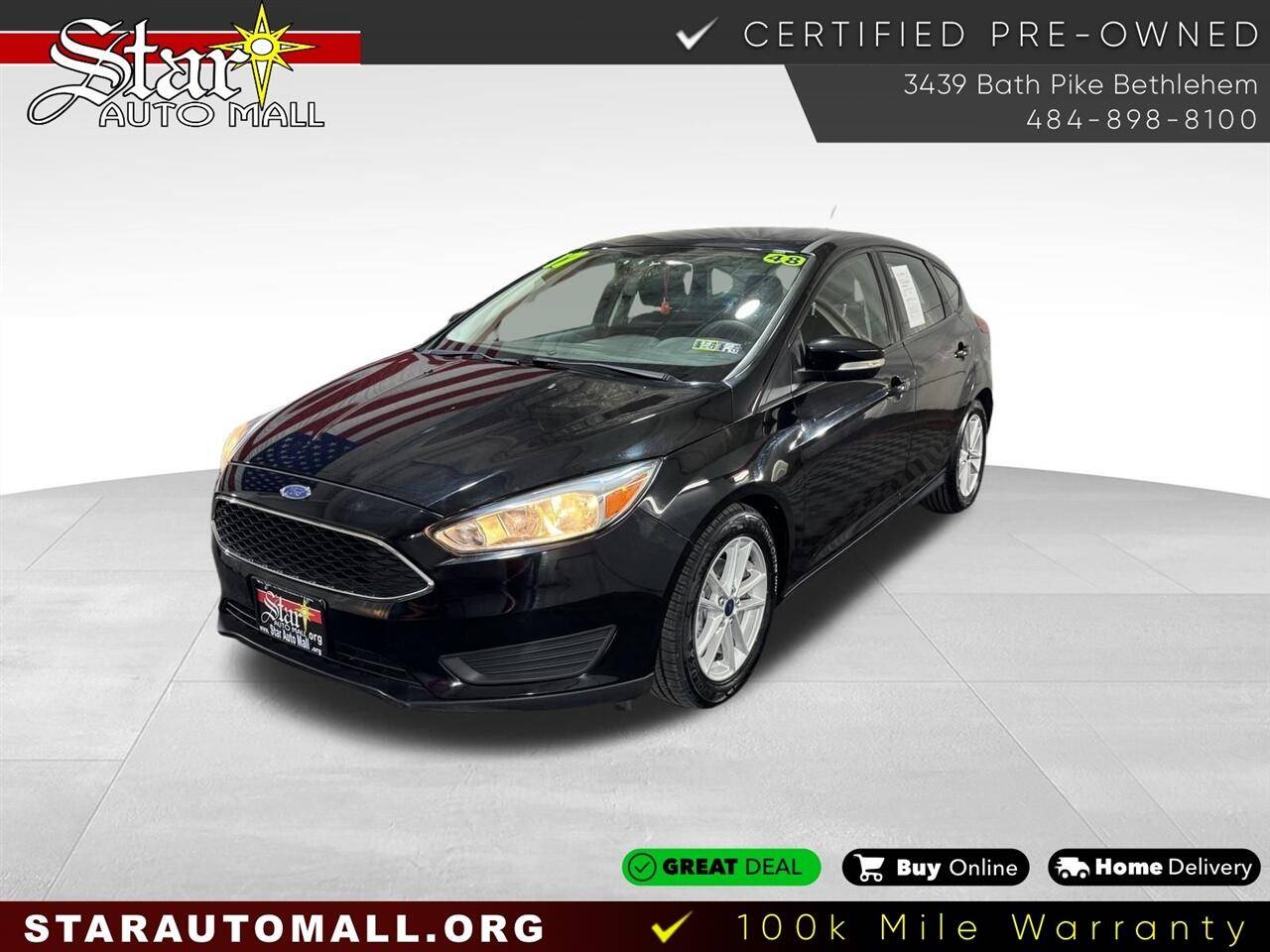 2017 Ford Focus SE — Hatchback — 47,536 mi — Bethlehem, PA