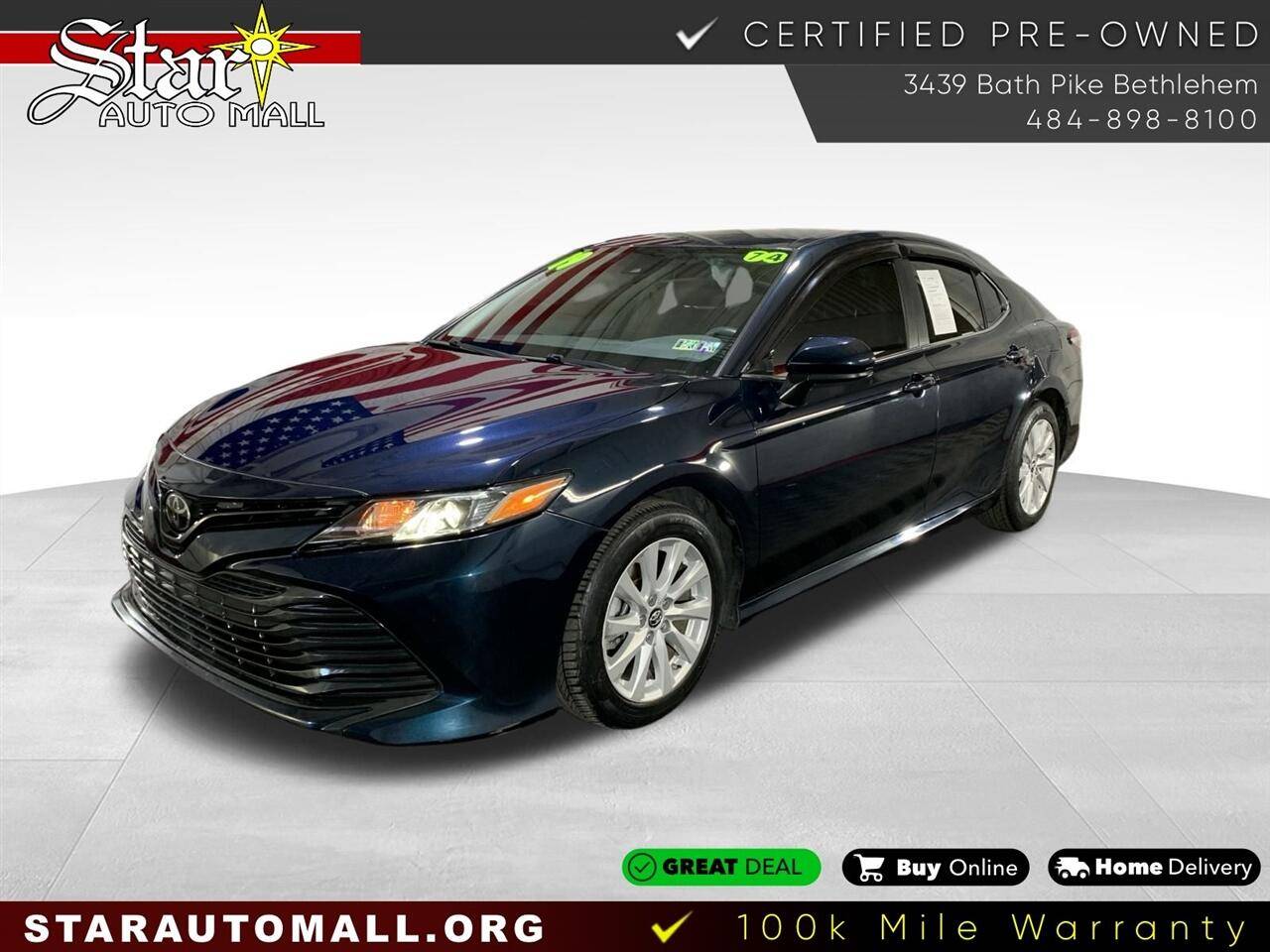 2019 Toyota Camry LE — Sedan — 74,314 mi — Bethlehem, PA