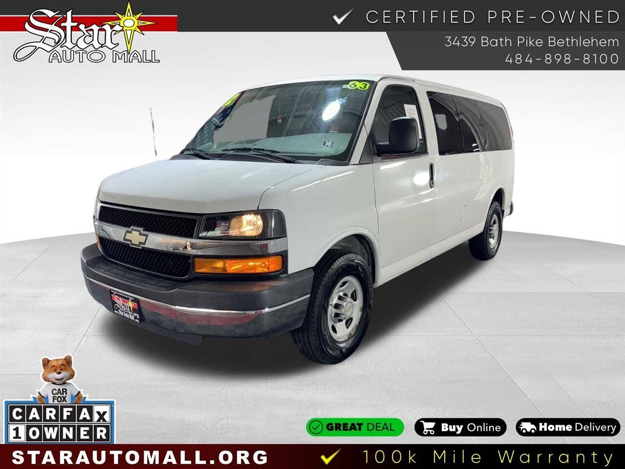 2012 Chevrolet Express Passenger LS — Passenger Van — 63,501 mi — Bethlehem, PA