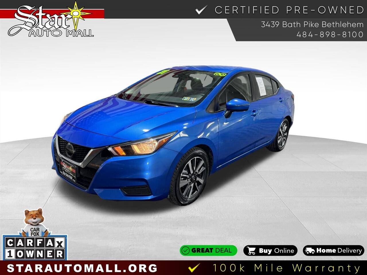 2021 Nissan Versa SV — Sedan — 69,374 mi — Bethlehem, PA