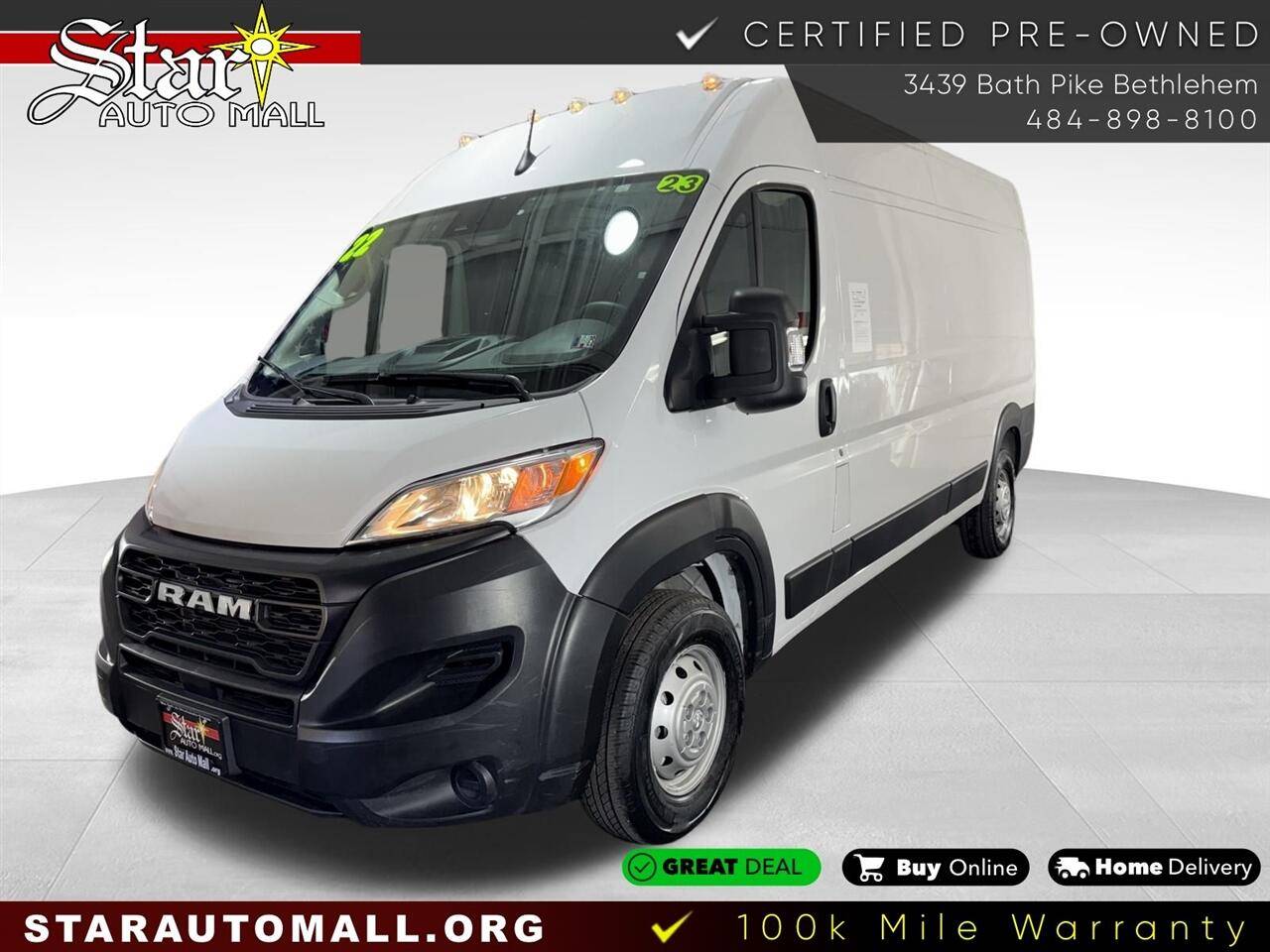 2023 Ram ProMaster Cargo Van 2500 — Cargo Van — 23,279 mi — Bethlehem, PA