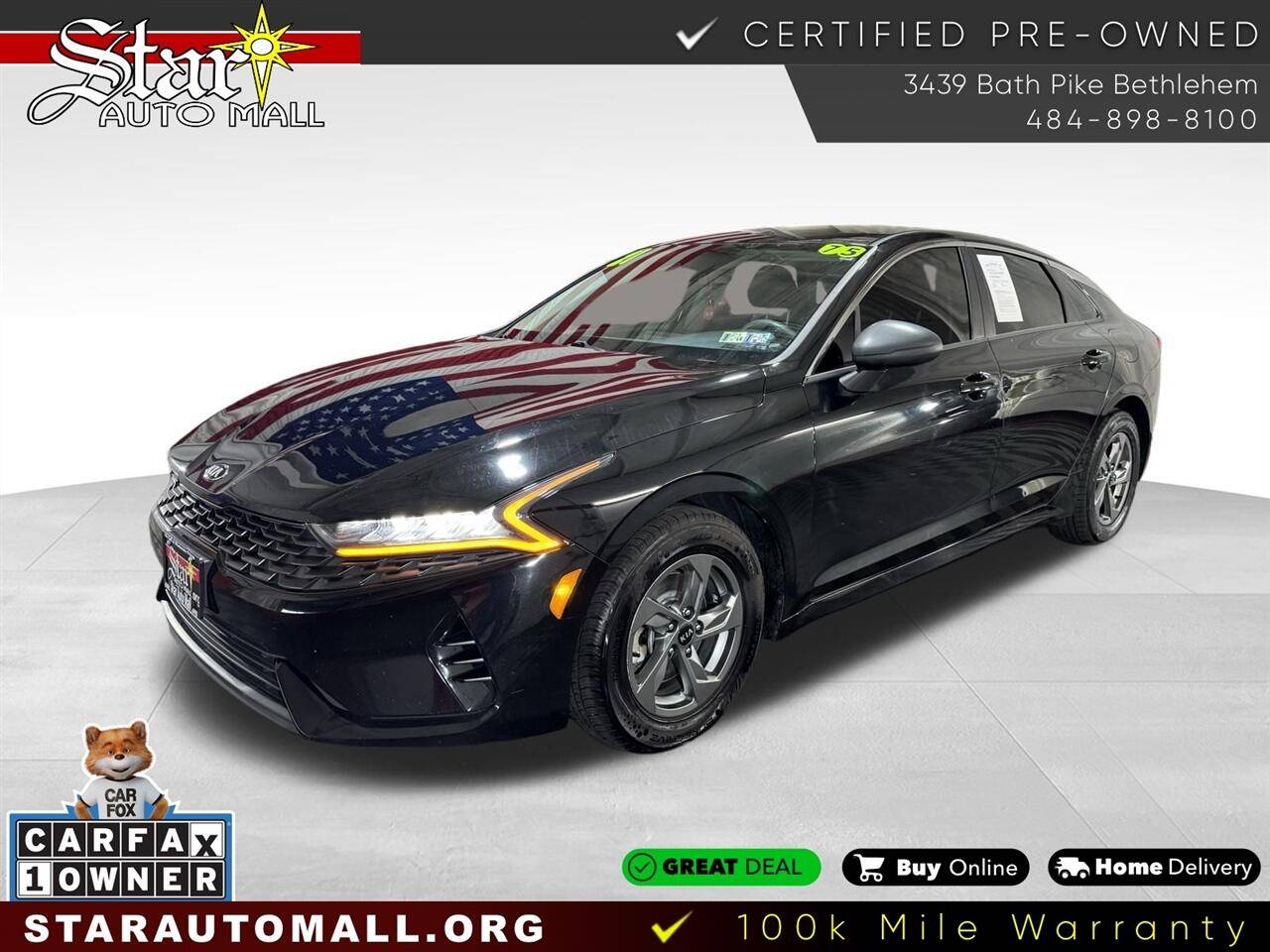 2021 Kia K5 LXS — Sedan — 75,363 mi — Bethlehem, PA