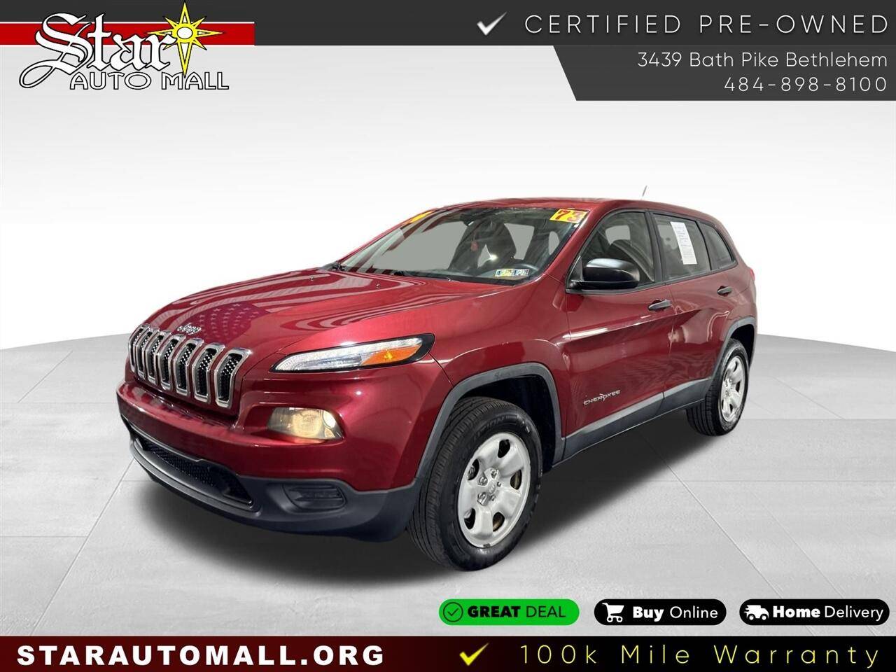 2014 Jeep Cherokee Sport — SUV — 72,859 mi — Bethlehem, PA