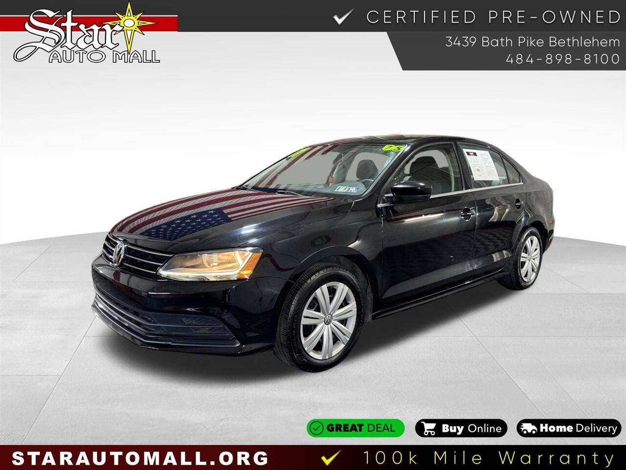 2017 Volkswagen Jetta 1.4T S — Sedan — 74,591 mi — Bethlehem, PA