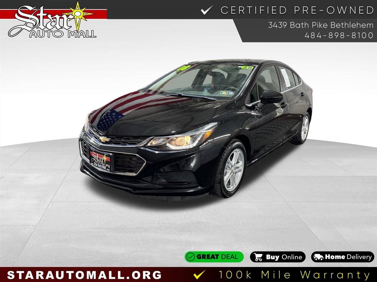 2018 Chevrolet Cruze LT — Sedan — 27,940 mi — Bethlehem, PA