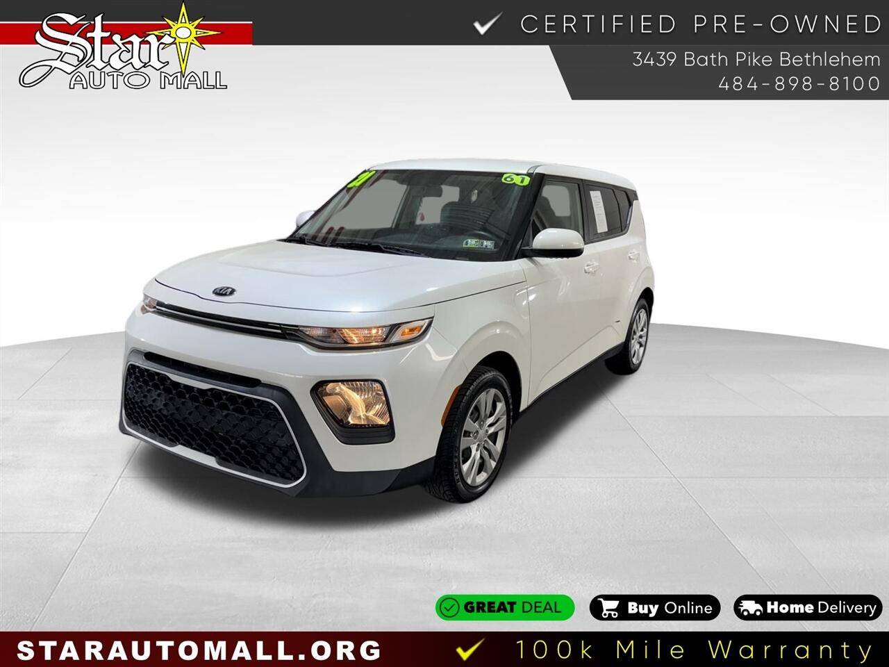 2021 Kia Soul LX — Hatchback — 60,678 mi — Bethlehem, PA