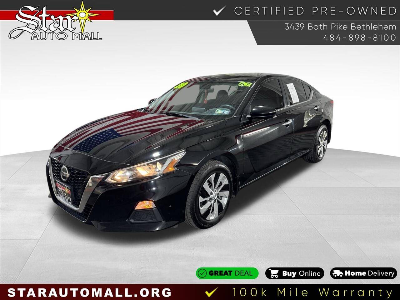 2020 Nissan Altima S — Sedan — 66,775 mi — Bethlehem, PA