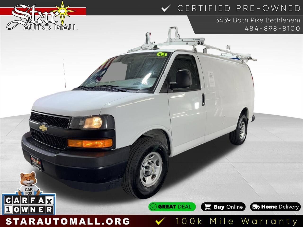 2020 Chevrolet Express Cargo Van Base — Cargo Van — 45,057 mi — Bethlehem, PA