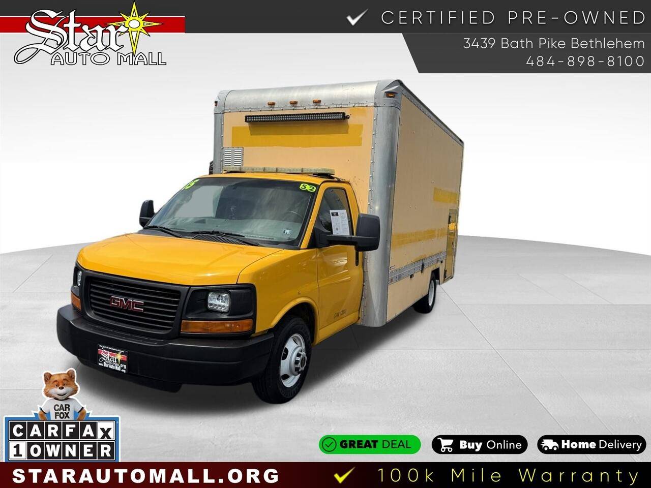 2015 GMC Savana Commercial Cutaway 3500 — Chassis Cab Truck — 52,601 mi — Bethlehem, PA