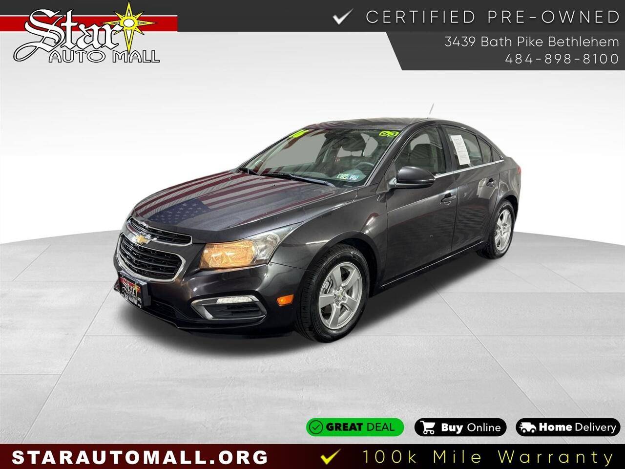 2016 Chevrolet Cruze Limited 1LT — Sedan — 62,529 mi — Bethlehem, PA
