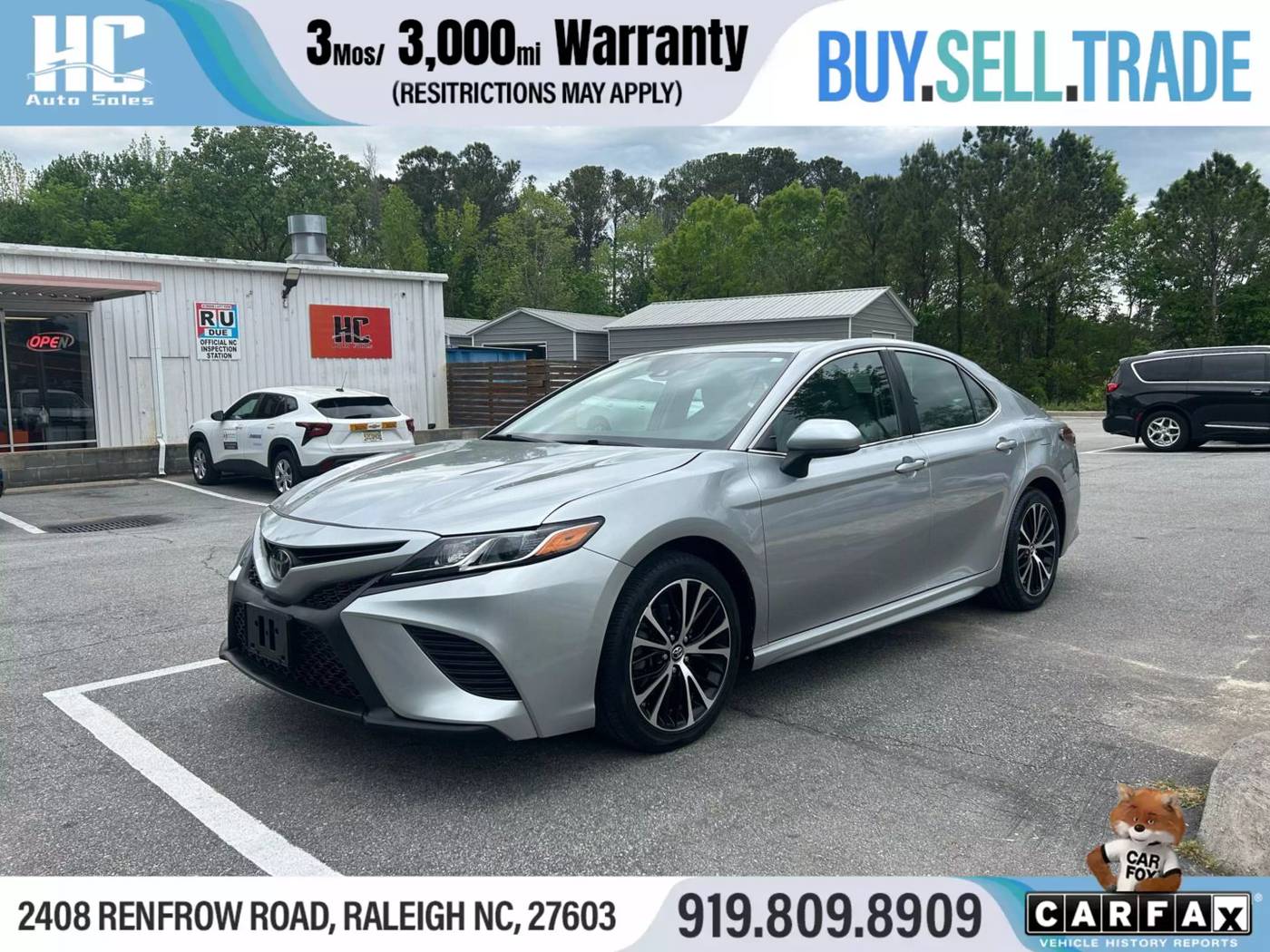 2018 Toyota Camry SE — Sedan — 103,578 mi — Raleigh, NC