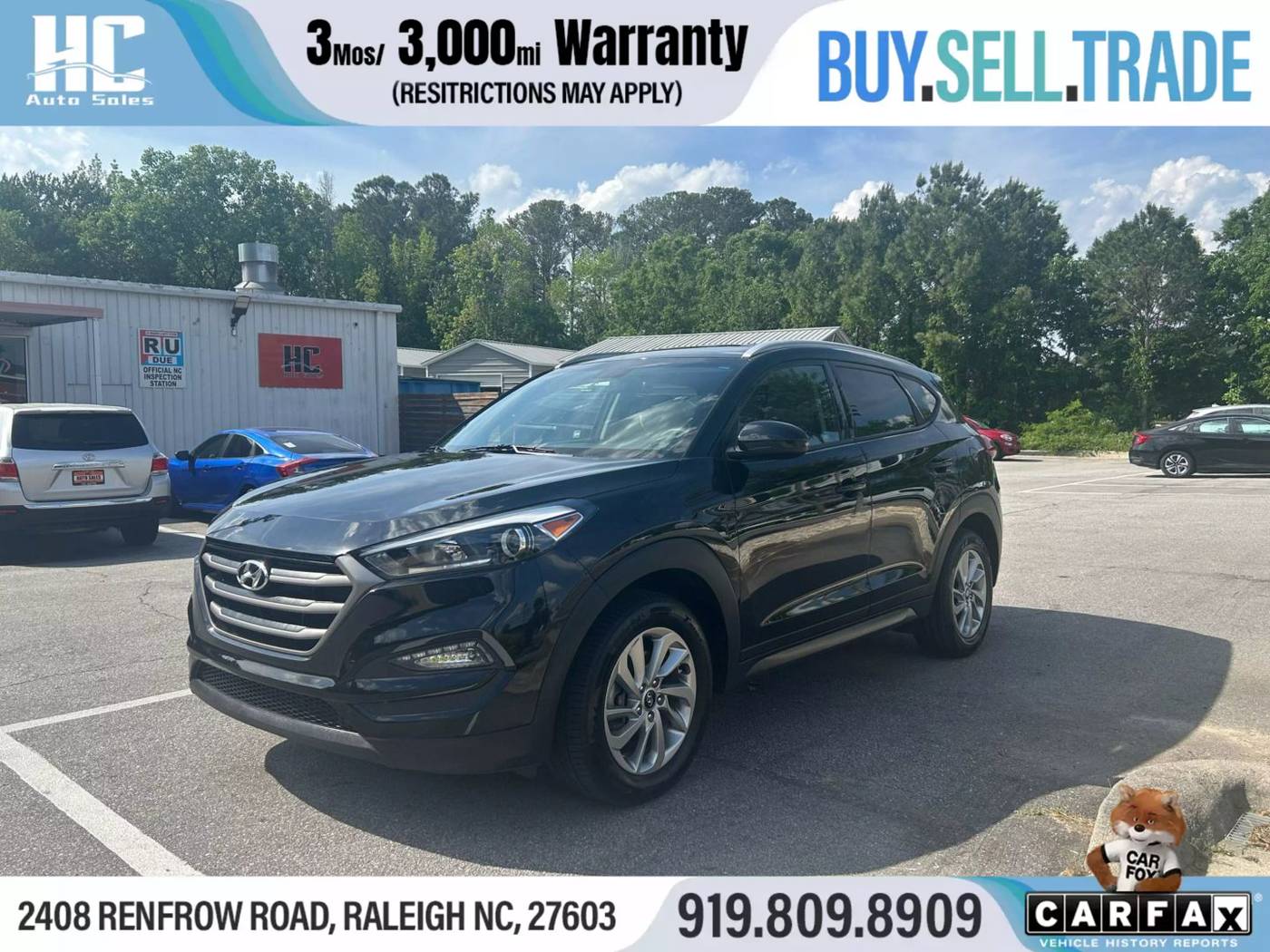 2016 Hyundai Tucson SE — SUV — 65,667 mi — Raleigh, NC