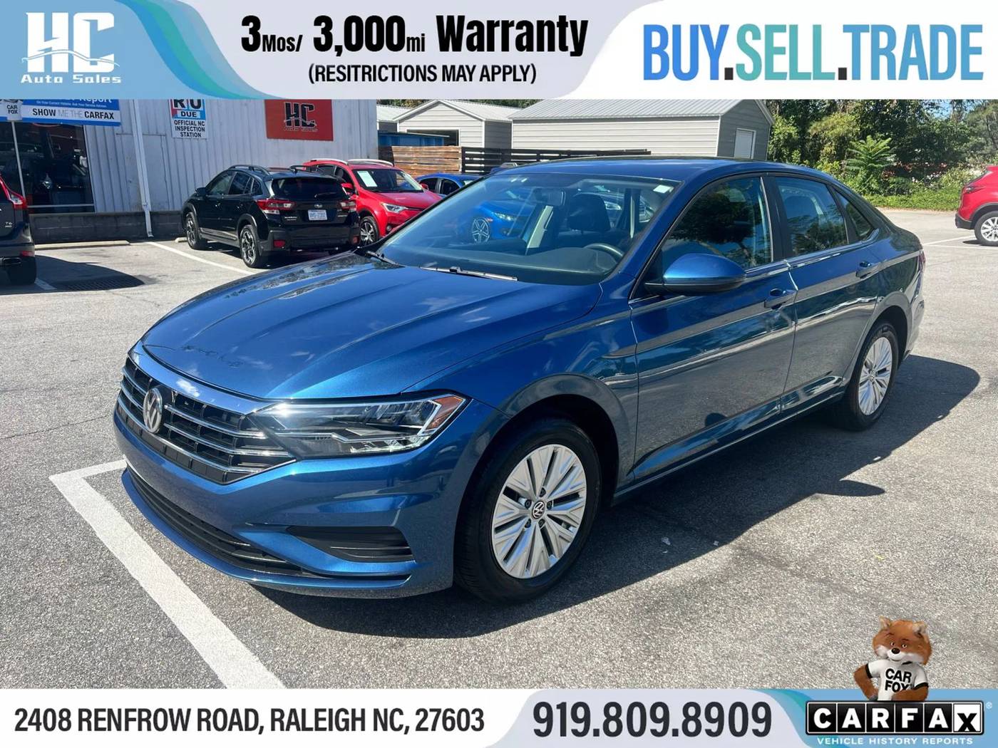 2020 Volkswagen Jetta S — Sedan — 48,938 mi — Raleigh, NC