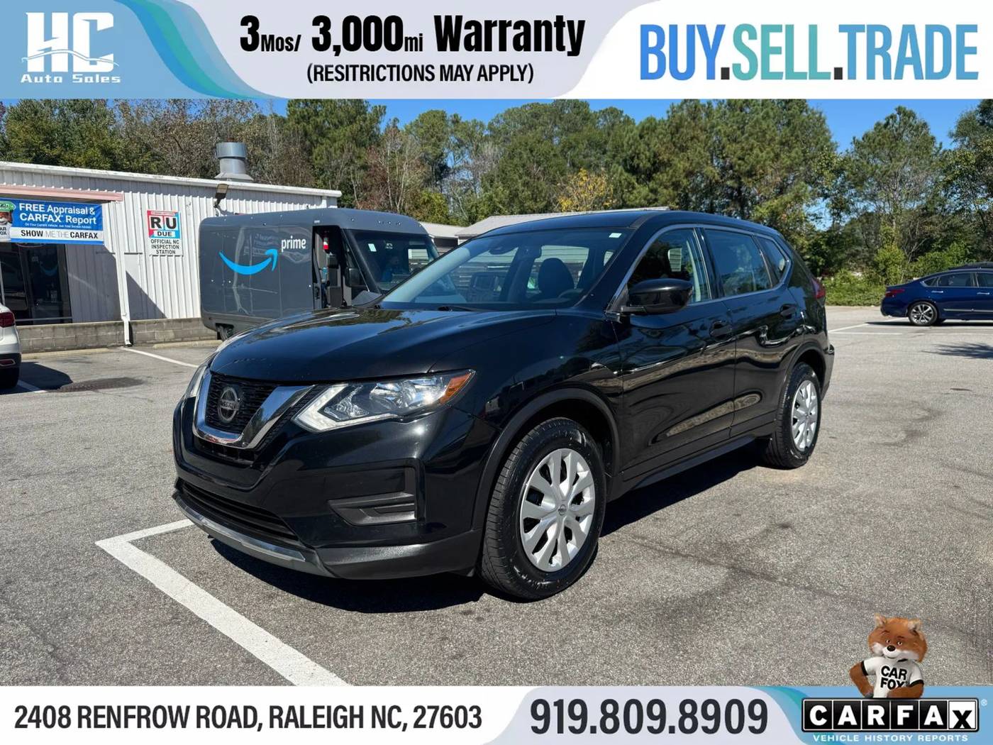 2020 Nissan Rogue S — SUV — 89,452 mi — Raleigh, NC