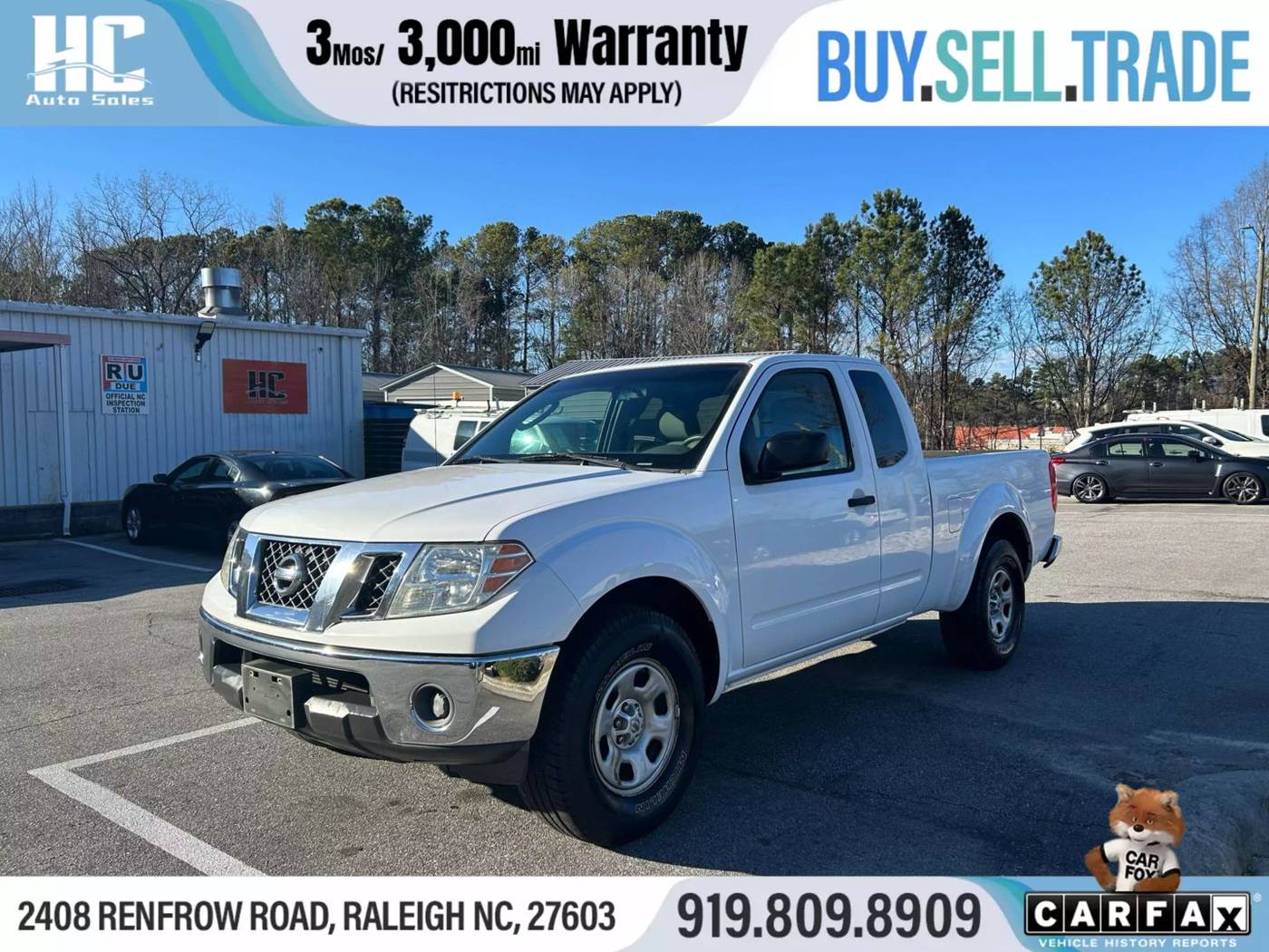 2009 Nissan Frontier SE — Pickup Truck — 70,086 mi — Raleigh, NC